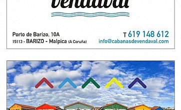 Cabanas de Vendaval en Malpica de Bergantiños, A Coruña